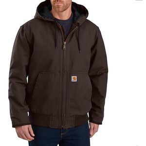 CARHARTT MEN'S INSULATED ACTIVE JAC - LOOSE FIT - WASHED DUCK - 3 WARMEST RATING